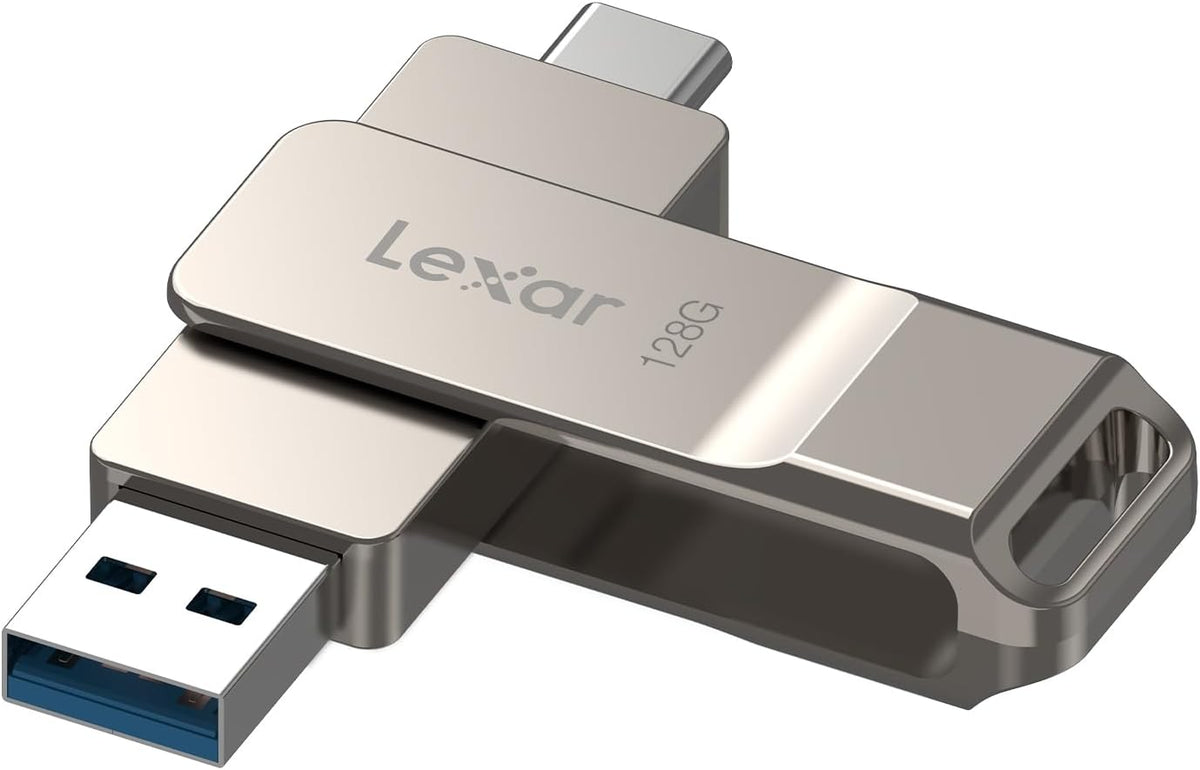Lexar D40E 128GB Dual USB-A & USB-C Flash Drive