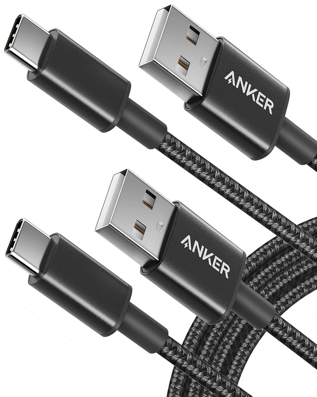 Anker USB-A to USB-C nylon braided cable 2-pack