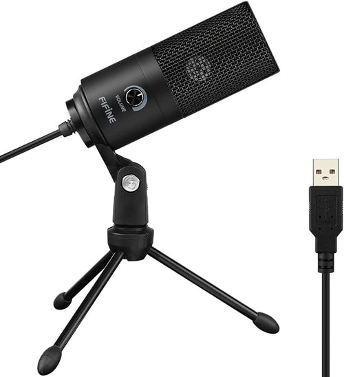 FIFINE K669B USB condenser microphone with tripod