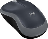 Logitech M185 wireless mouse in grey